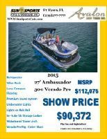 Avalon 27 Ft. Ambassador Entertainer