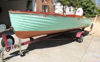 White Canoe Company Wooden Mahogany Runabout