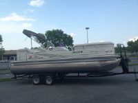 Tracker Party Barge 22 I/O W/ Mercrusier & Trailer W/ Brak