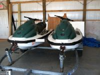 Yamaha (2) Xl 700 Jet Skis W/Dual Trailer
