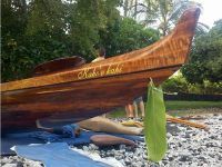Hawaiian Koa Canoe Sailing Outrigger